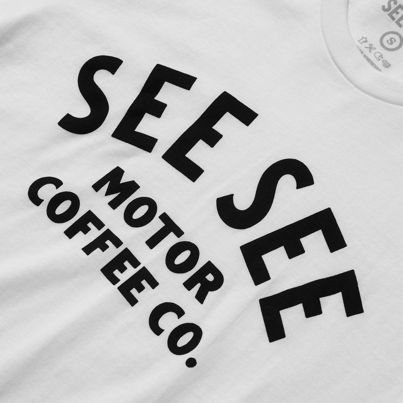 Classic Motor Coffee Tee - White – See See Motor Coffee Co
