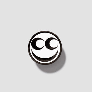 Smiley Pin - White