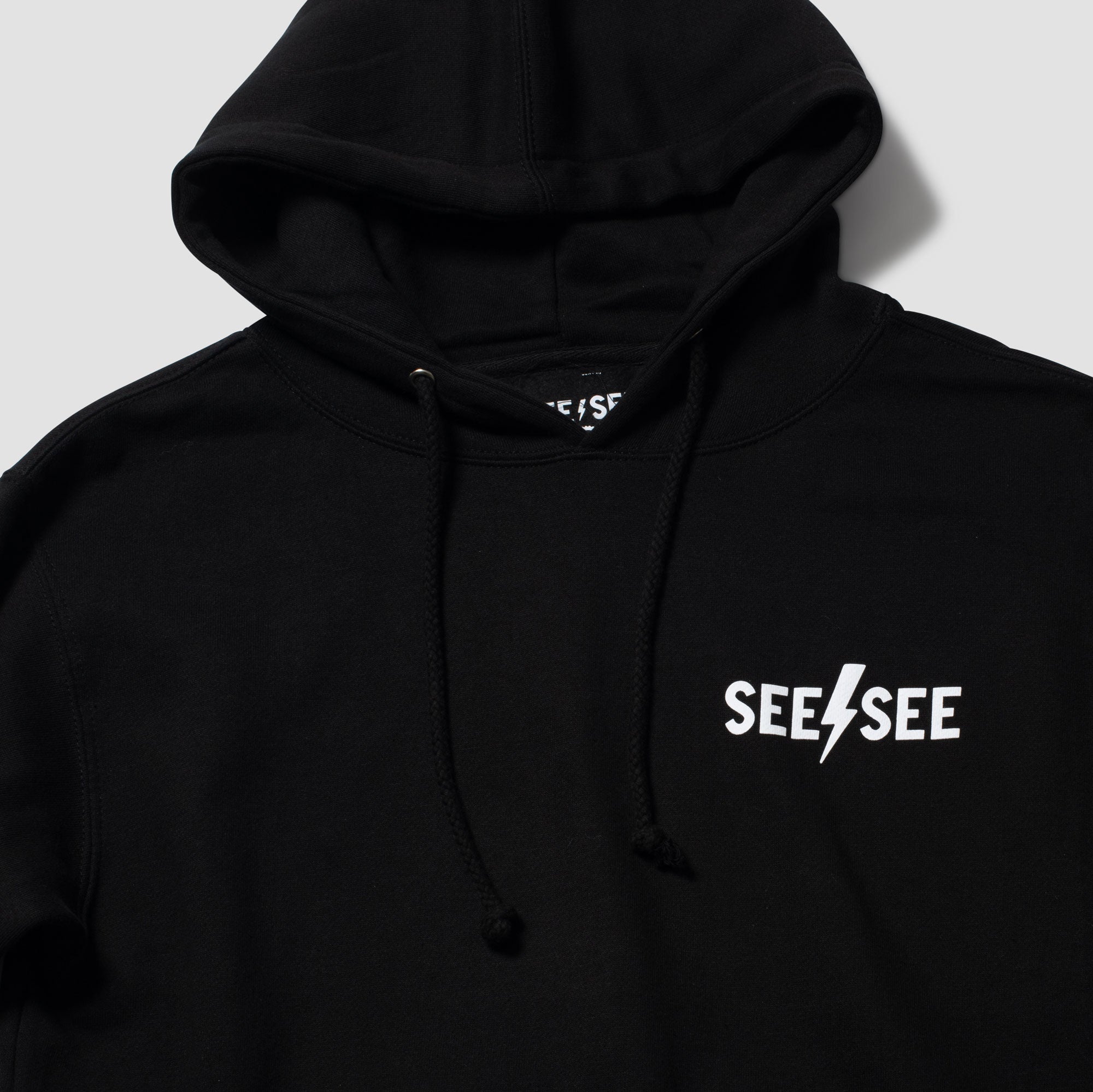 Large Print Hoodie - Black