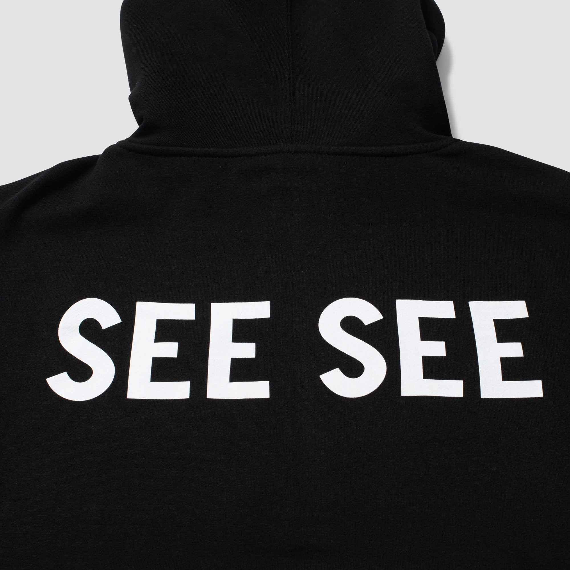 Large Print Hoodie - Black