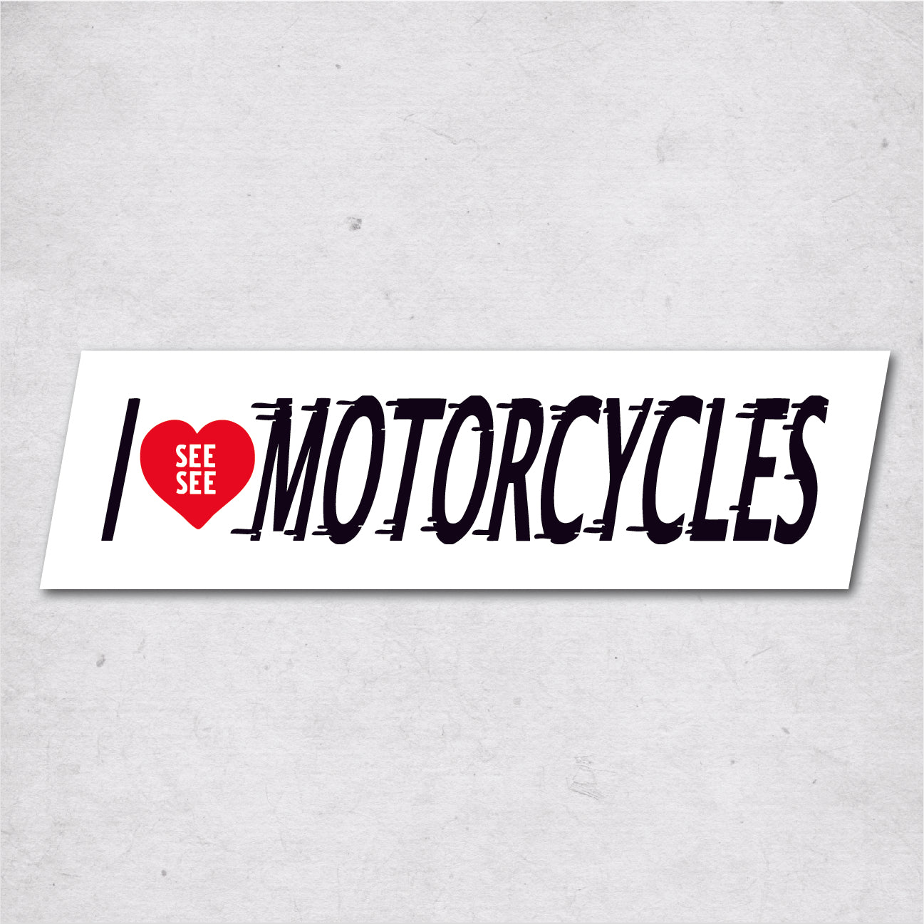 I ♥ Motorcycles Sticker